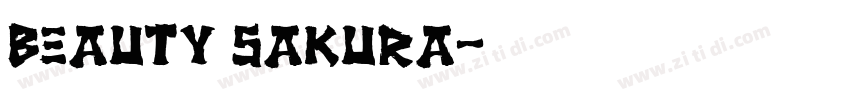 Beauty Sakura字体转换